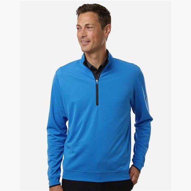 adidas Men's Performance Lightweight Quarter-Zip Pullover Mens Apparel Sweatshirts & Fleece