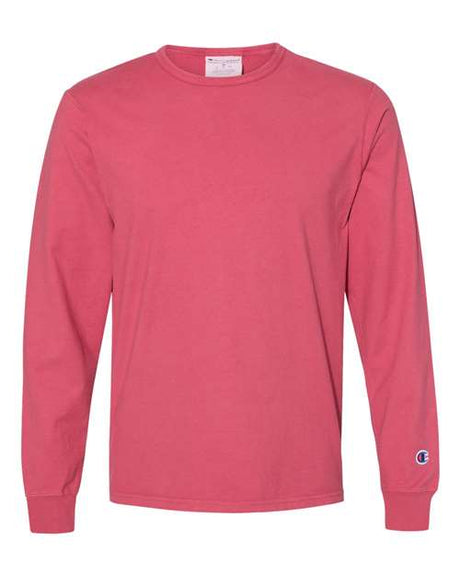 Champion Men's Garment Dyed Long Sleeve T-Shirt Mens Apparel Shirts & Tops