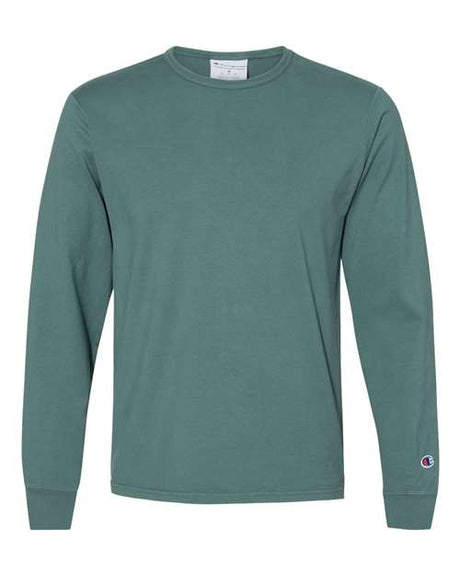 Champion Men's Garment Dyed Long Sleeve T-Shirt Mens Apparel Shirts & Tops
