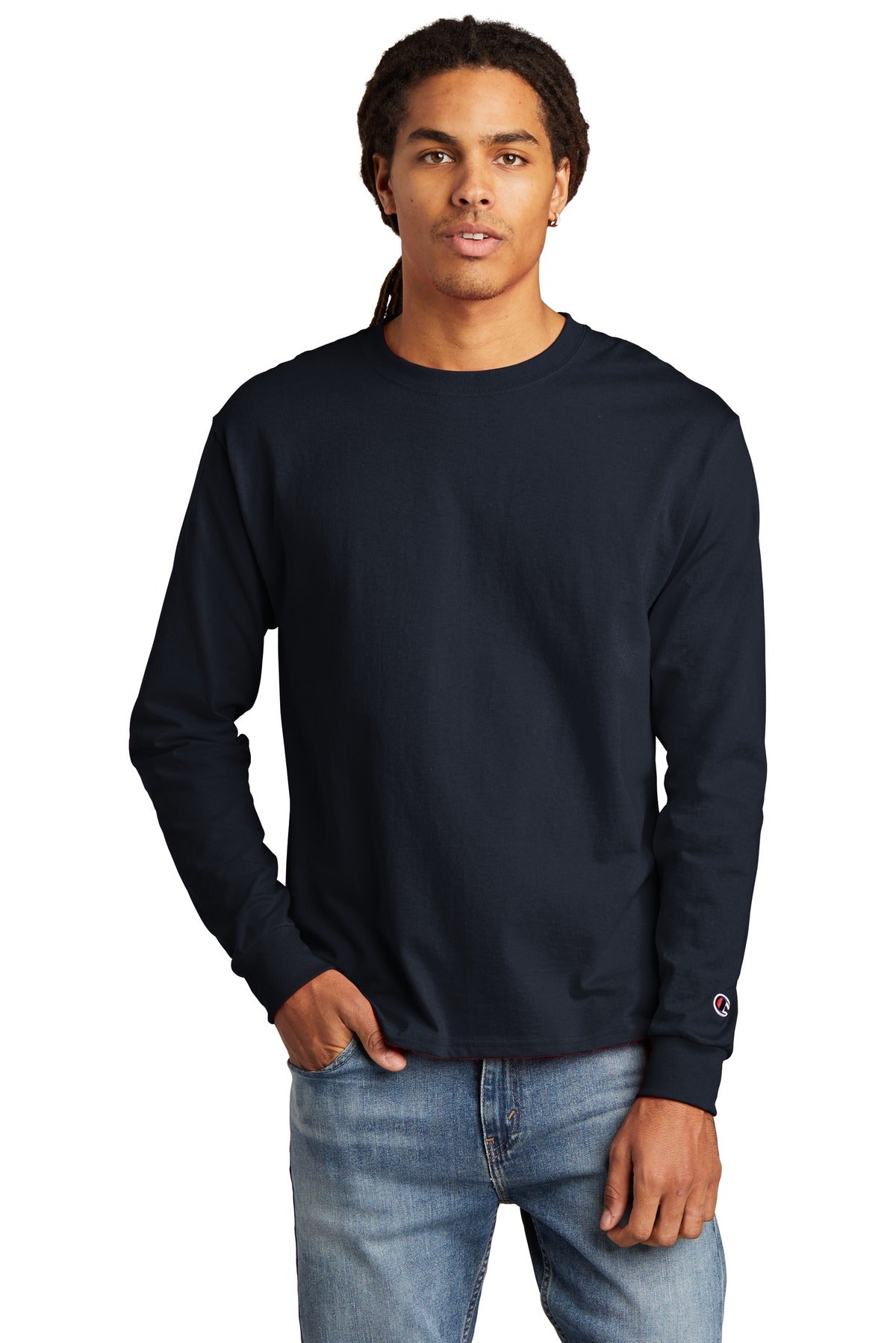 Champion Men's Heritage 5.2-Oz. Jersey Long Sleeve Tee Mens Apparel Shirts & Tops