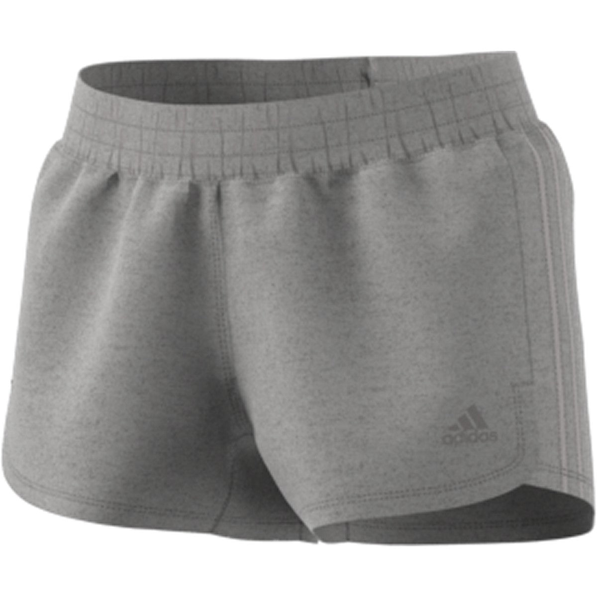 adidas Women's Pacer 3-Stripes Woven Heather Shorts Womens Apparel Shorts