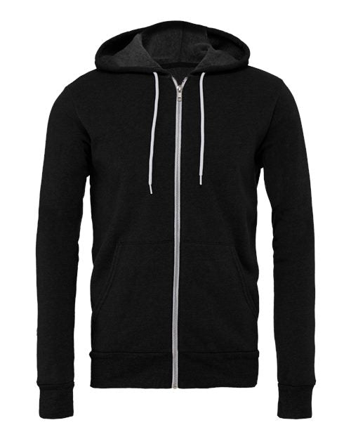 BELLA + CANVAS Unisex Sponge Fleece Full-Zip Hoodie. BC3739 Mens Apparel Sweatshirts & Fleece