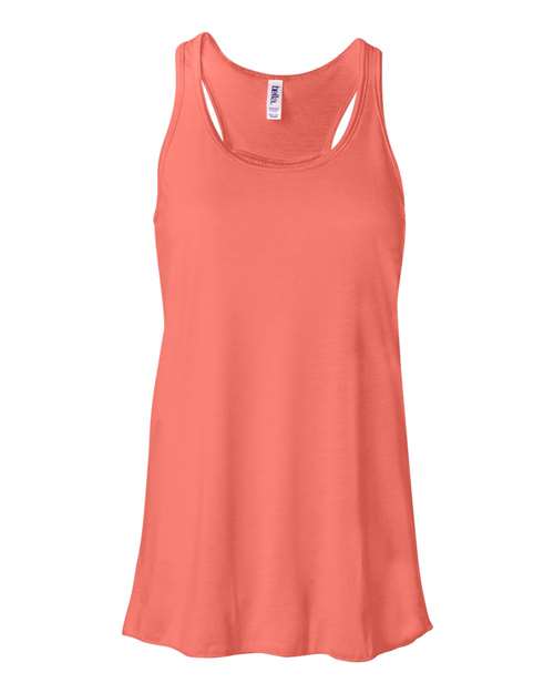 BELLA + CANVAS Women's Flowy Racerback Tank Womens Apparel Shirts & Tops