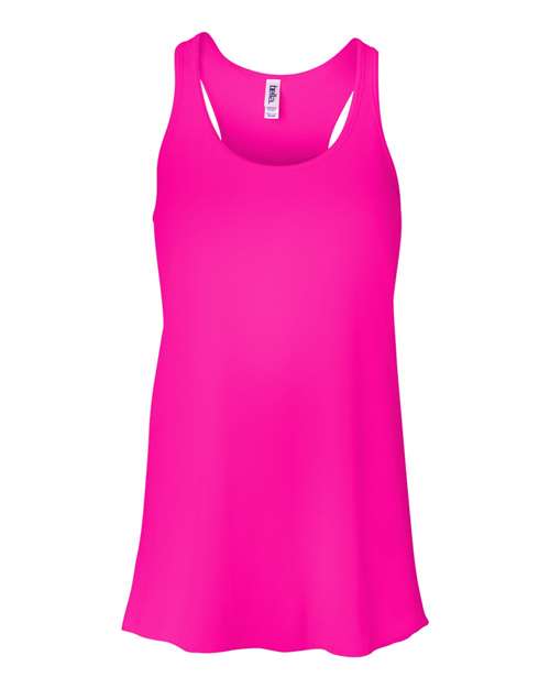 BELLA + CANVAS Women's Flowy Racerback Tank Womens Apparel Shirts & Tops