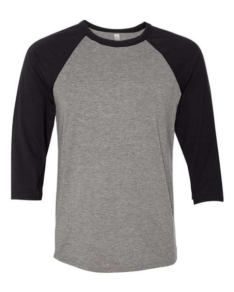 BELLA + CANVAS Three-Quarter Sleeve Baseball Tee Mens Apparel Shirts & Tops