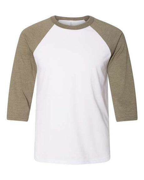 BELLA+CANVAS Men's 3/4-Sleeve Baseball Tee. BC3200 Mens Apparel Shirts & Tops