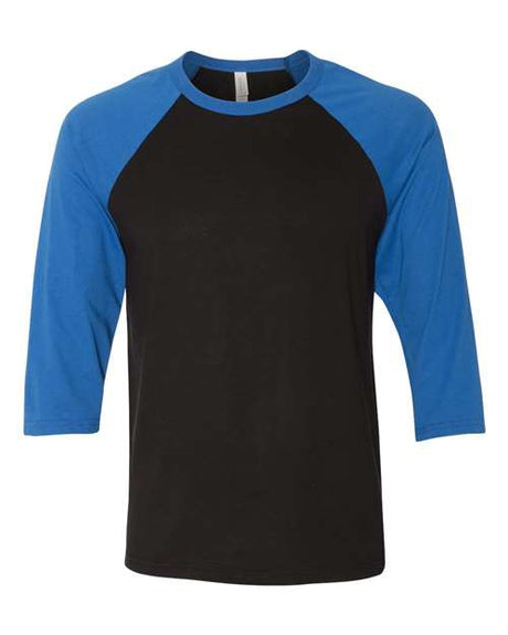 BELLA + CANVAS Three-Quarter Sleeve Baseball Tee Mens Apparel Shirts & Tops