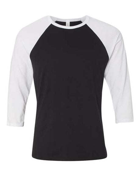 BELLA+CANVAS Men's 3/4-Sleeve Baseball Tee. BC3200 Mens Apparel Shirts & Tops