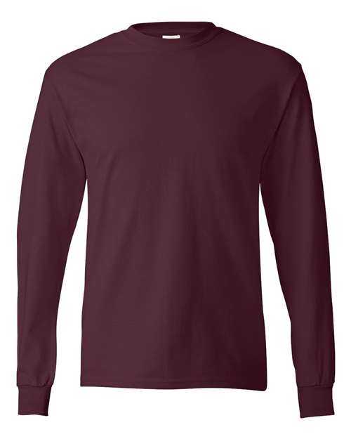 Hanes Men's Authentic 100% Cotton Long Sleeve T-Shirt 5586-1