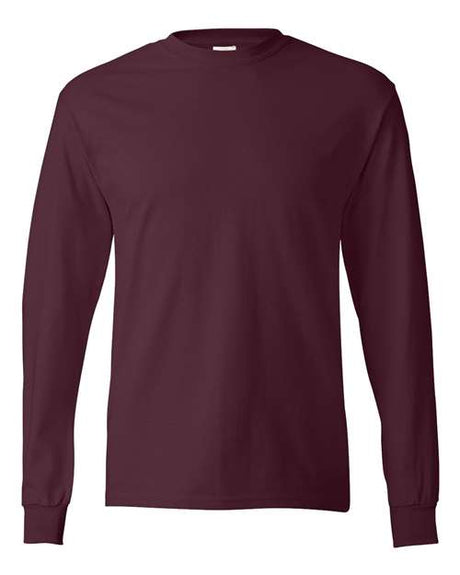 Hanes Men's Authentic 100% Cotton Long Sleeve T-Shirt 5586 Mens Apparel Shirts & Tops