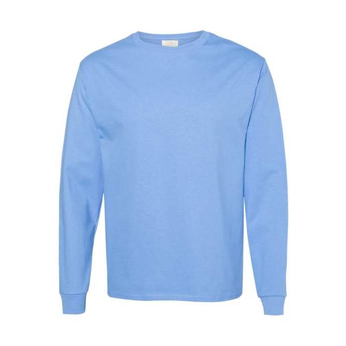 Hanes Men's Authentic 100% Cotton Long Sleeve T-Shirt 5586-1