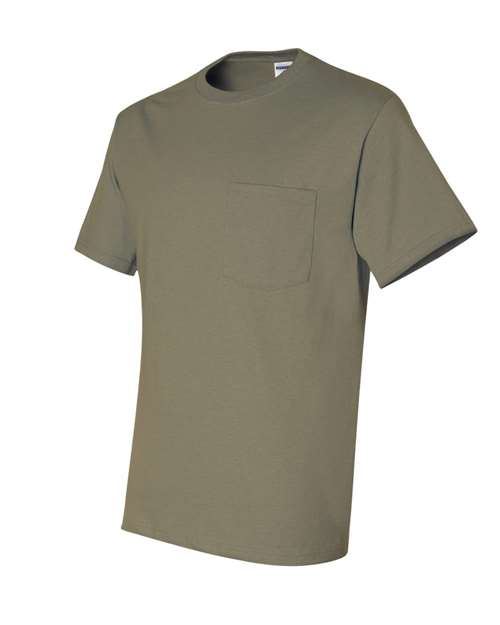 JERZEES Men's Dri-Power 50/50 Cotton/Poly Pocket T-Shirt 29MP Mens Apparel Shirts & Tops
