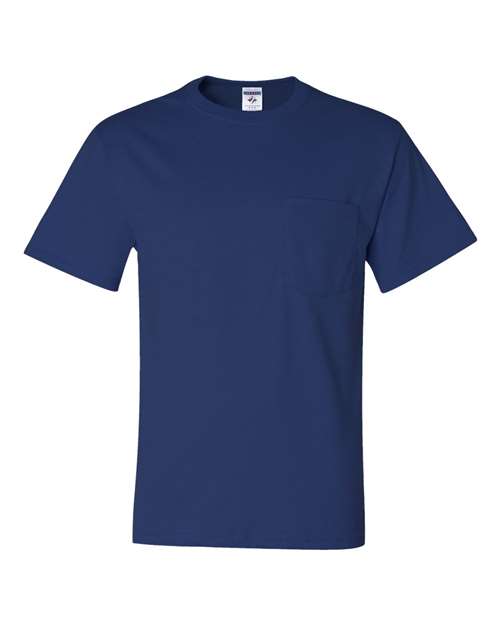 JERZEES Men's Dri-Power 50/50 Cotton/Poly Pocket T-Shirt 29MP Mens Apparel Shirts & Tops