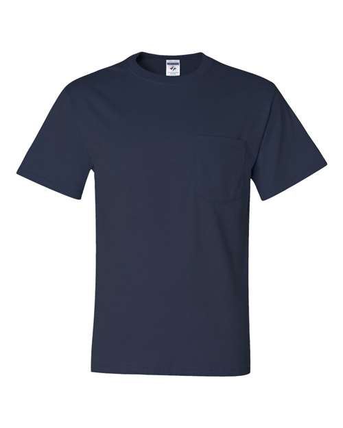 JERZEES Men's Dri-Power 50/50 Cotton/Poly Pocket T-Shirt 29MP Mens Apparel Shirts & Tops