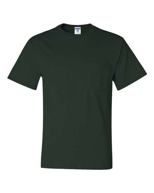 JERZEES Men's Dri-Power 50/50 Cotton/Poly Pocket T-Shirt 29MP Mens Apparel Shirts & Tops