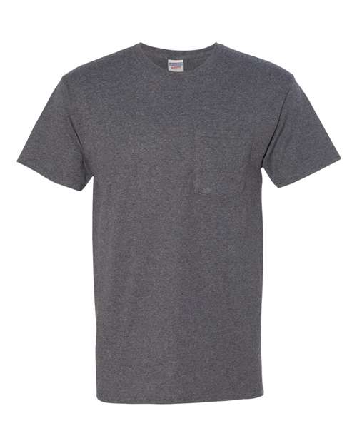 JERZEES Men's Dri-Power 50/50 Cotton/Poly Pocket T-Shirt 29MP Mens Apparel Shirts & Tops