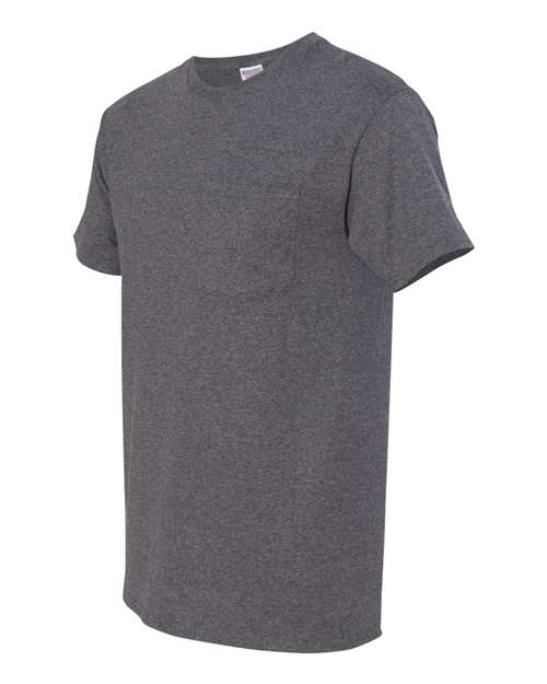 JERZEES Men's Dri-Power 50/50 Cotton/Poly Pocket T-Shirt 29MP Mens Apparel Shirts & Tops