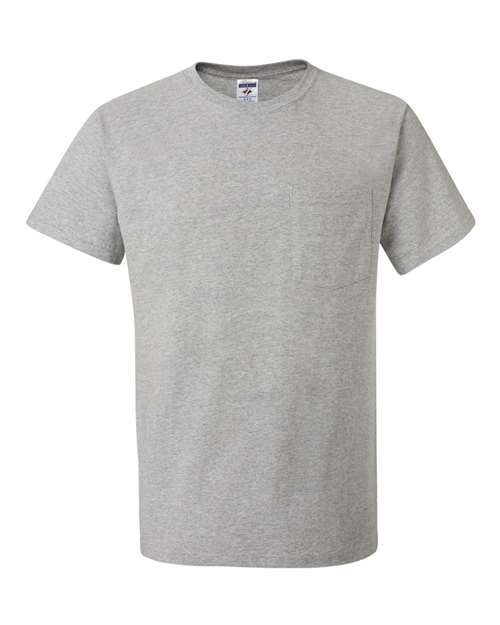 JERZEES Men's Dri-Power 50/50 Cotton/Poly Pocket T-Shirt 29MP Mens Apparel Shirts & Tops