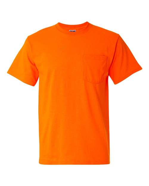 JERZEES Men's Dri-Power 50/50 Cotton/Poly Pocket T-Shirt 29MP Mens Apparel Shirts & Tops