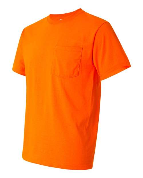 JERZEES Men's Dri-Power 50/50 Cotton/Poly Pocket T-Shirt 29MP Mens Apparel Shirts & Tops
