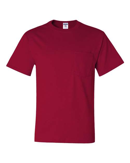 JERZEES Men's Dri-Power 50/50 Cotton/Poly Pocket T-Shirt 29MP Mens Apparel Shirts & Tops