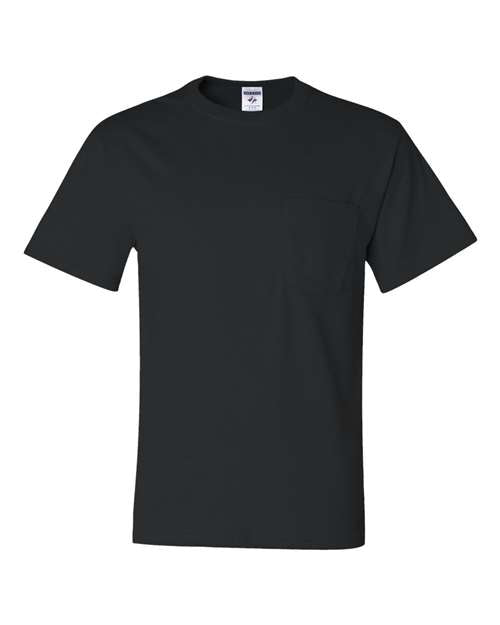 JERZEES Men's Dri-Power 50/50 Cotton/Poly Pocket T-Shirt 29MP Mens Apparel Shirts & Tops