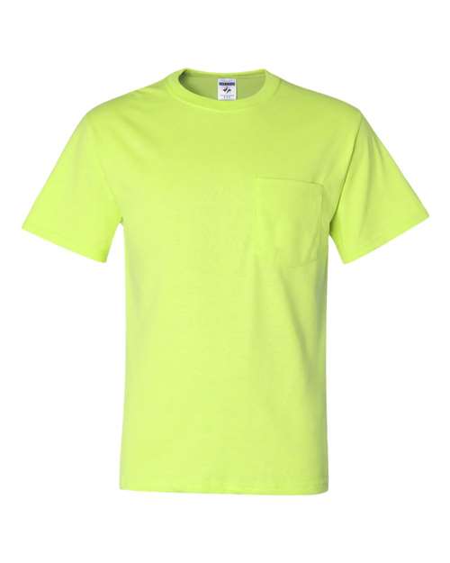 JERZEES Men's Dri-Power 50/50 Cotton/Poly Pocket T-Shirt 29MP Mens Apparel Shirts & Tops