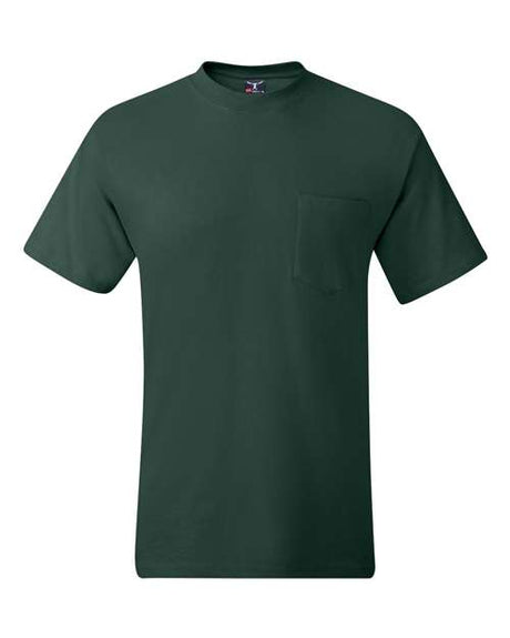 Hanes Men's Beefy-T 100% Cotton T-Shirt with Pocket 5190 Mens Apparel Shirts & Tops