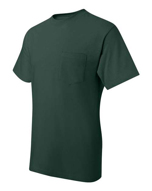 Hanes Men's Beefy-T 100% Cotton T-Shirt with Pocket 5190 Mens Apparel Shirts & Tops