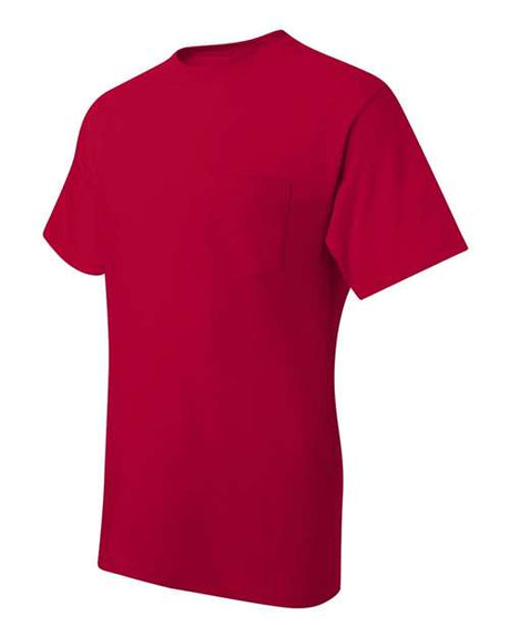Hanes Men's Beefy-T 100% Cotton T-Shirt with Pocket 5190 Mens Apparel Shirts & Tops