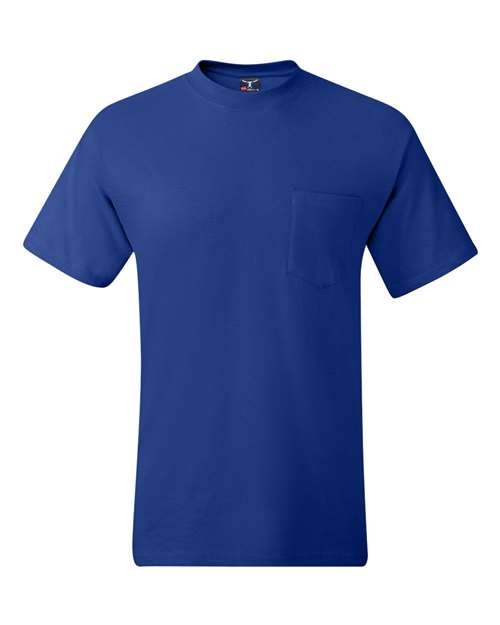 Hanes Men's Beefy-T 100% Cotton T-Shirt with Pocket 5190 Mens Apparel Shirts & Tops
