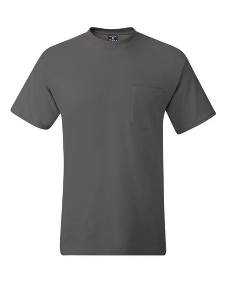 Hanes Men's Beefy-T 100% Cotton T-Shirt with Pocket 5190 Mens Apparel Shirts & Tops