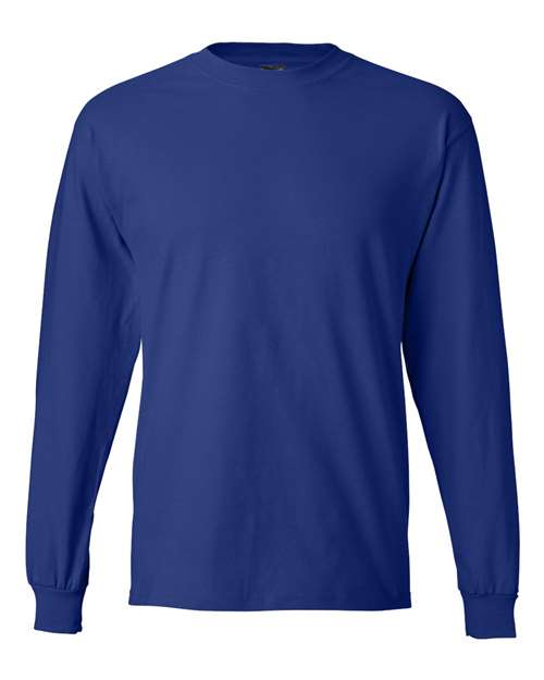 Hanes Men's Beefy-T 100% Cotton Long Sleeve T-Shirt 5186 Mens Apparel Shirts & Tops