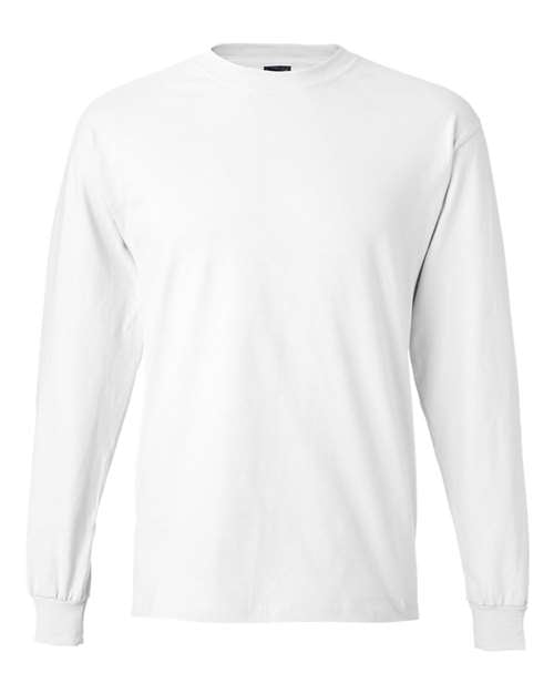 Hanes Men's Beefy-T 100% Cotton Long Sleeve T-Shirt 5186 Mens Apparel Shirts & Tops