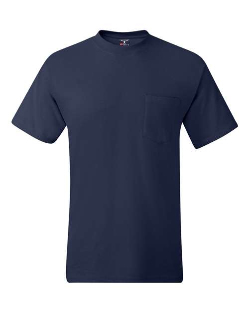 Hanes Men's Beefy-T 100% Cotton T-Shirt with Pocket 5190 Mens Apparel Shirts & Tops