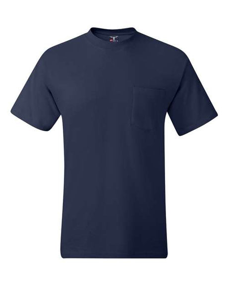 Hanes Men's Beefy-T 100% Cotton T-Shirt with Pocket 5190 Mens Apparel Shirts & Tops