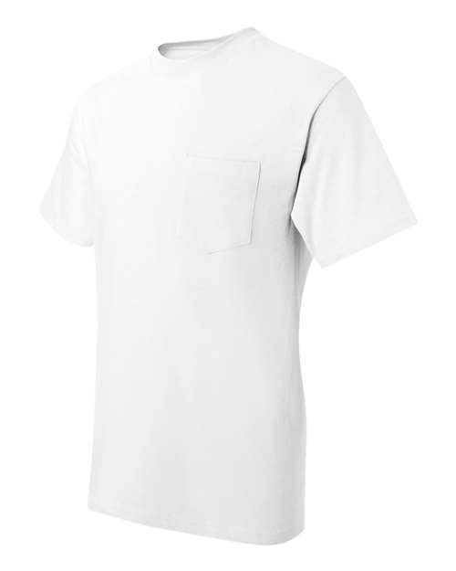 Hanes Men's Beefy-T 100% Cotton T-Shirt with Pocket 5190 Mens Apparel Shirts & Tops