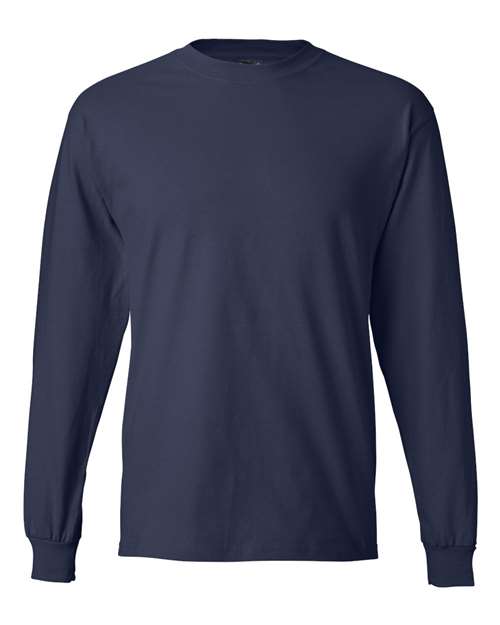 Hanes Men's Beefy-T 100% Cotton Long Sleeve T-Shirt 5186 Mens Apparel Shirts & Tops