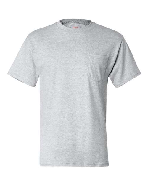 Hanes Men's Beefy-T 100% Cotton T-Shirt with Pocket 5190 Mens Apparel Shirts & Tops