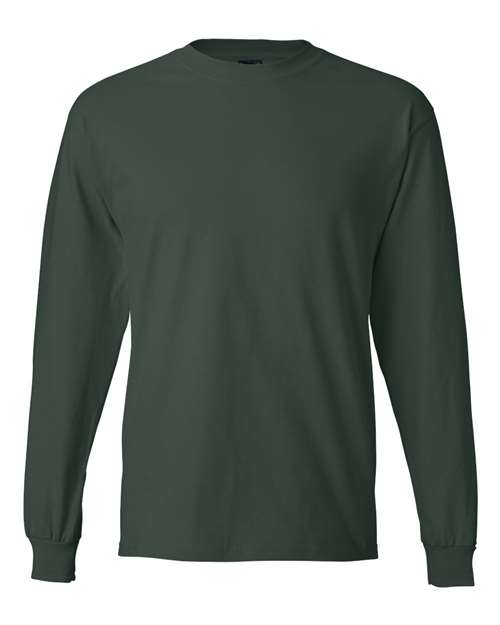 Hanes Men's Beefy-T 100% Cotton Long Sleeve T-Shirt 5186 Mens Apparel Shirts & Tops