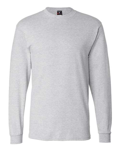 Hanes Men's Beefy-T 100% Cotton Long Sleeve T-Shirt 5186 Mens Apparel Shirts & Tops