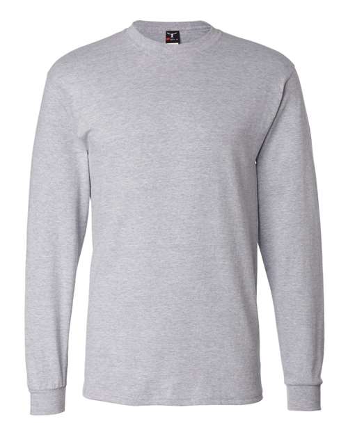 Hanes Men's Beefy-T 100% Cotton Long Sleeve T-Shirt 5186 Mens Apparel Shirts & Tops