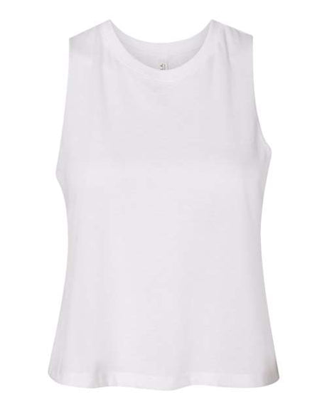 BELLA + CANVAS Women's Racerback Cropped Tank. BC6682 Womens Apparel Shirts & Tops