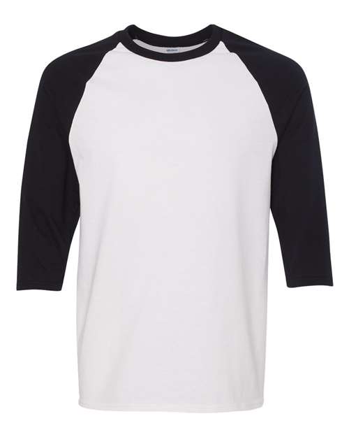 Gildan Men's Heavy Cotton 3/4-Sleeve Raglan T-Shirt 5700 Mens Apparel Shirts & Tops