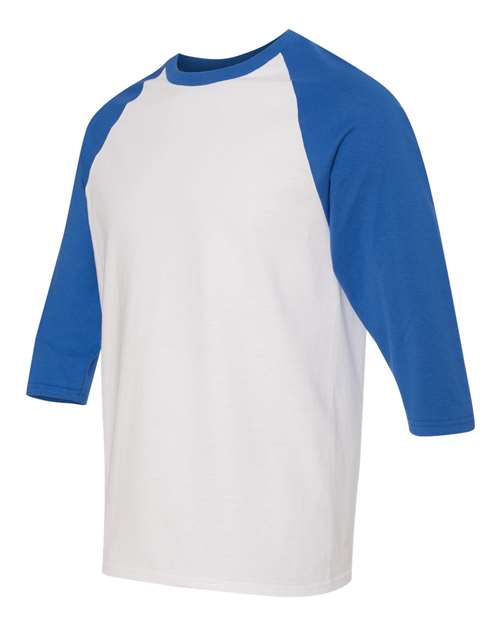 Gildan Men's Heavy Cotton 3/4-Sleeve Raglan T-Shirt 5700 Mens Apparel Shirts & Tops