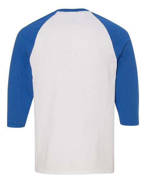 Gildan Men's Heavy Cotton 3/4-Sleeve Raglan T-Shirt 5700 Mens Apparel Shirts & Tops