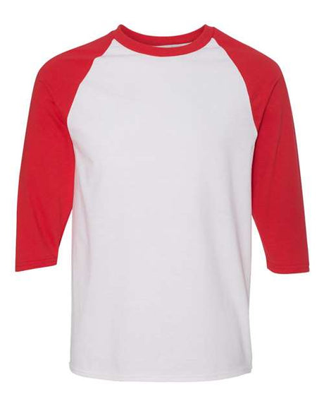 Gildan Men's Heavy Cotton 3/4-Sleeve Raglan T-Shirt 5700 Mens Apparel Shirts & Tops