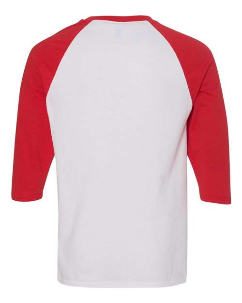 Gildan Men's Heavy Cotton 3/4-Sleeve Raglan T-Shirt 5700 Mens Apparel Shirts & Tops