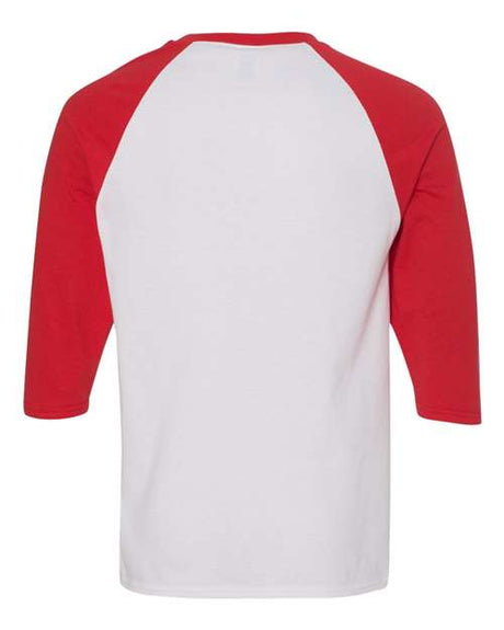 Gildan Men's Heavy Cotton 3/4-Sleeve Raglan T-Shirt 5700 Mens Apparel Shirts & Tops