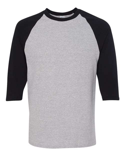 Gildan Men's Heavy Cotton 3/4-Sleeve Raglan T-Shirt 5700 Mens Apparel Shirts & Tops